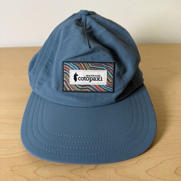 Cotopaxi Making Waves Tech Hat Blue Adjustable Retro Style Lightweight Packable - Picture 1 of 10
